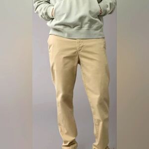 American Eagle Next Level Flex Light Khaki Men's pants Slim Straight 32×34